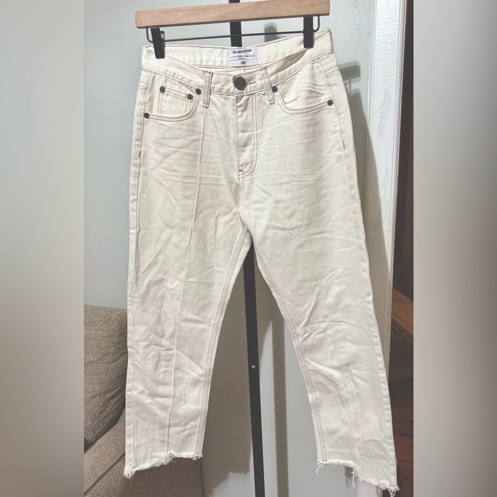 One Teaspoon Luxe Trucker Jeans Off‎ White